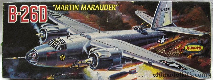 Aurora 1/46 Martin B-26D Marauder, 371-249 plastic model kit